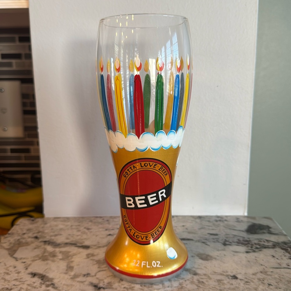 Lolita Birthday Beer Pilsner glass
